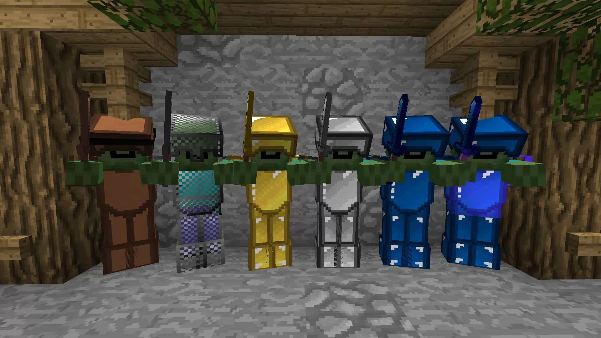 Gallery Image 1 for Navy Blue short swords on PVPRP